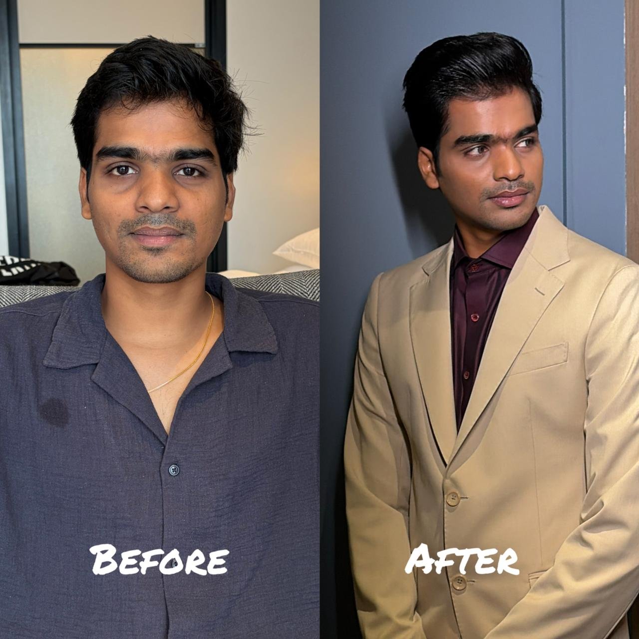 Groom Makeup Before After Chennai